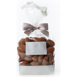 A BAG OF AMANDAS AND AVELINAS IN TRUFFLE PASTE AND COCOA POWDER 200G