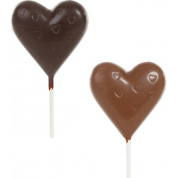 Chocolate heart lollipop 20g