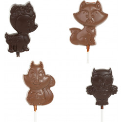 Chocolate animal lollipop 20g