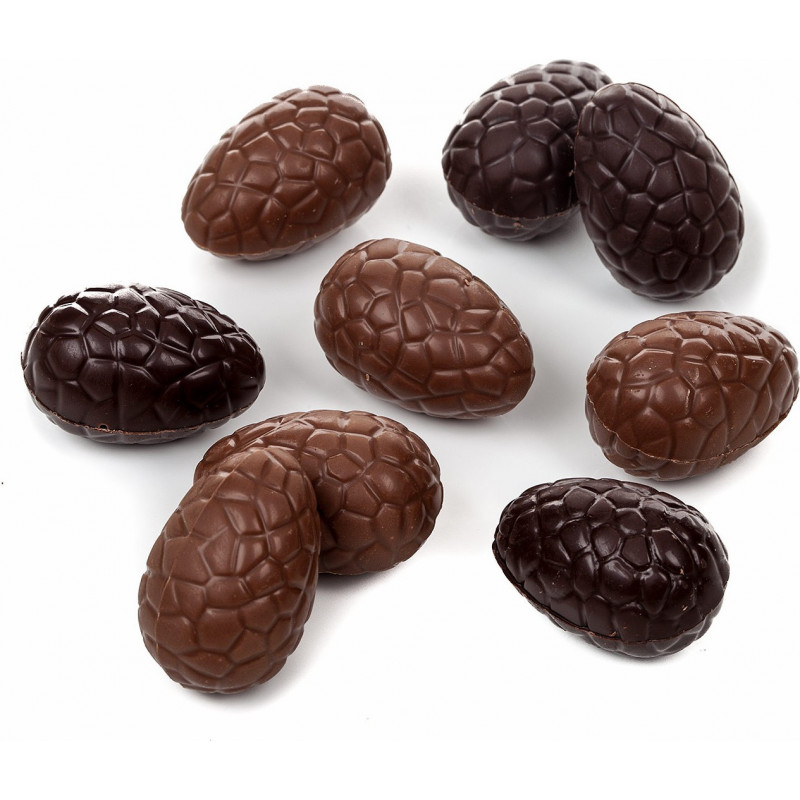 Oeuf Déco chocolat de Pâques garni de 13 à 24cm