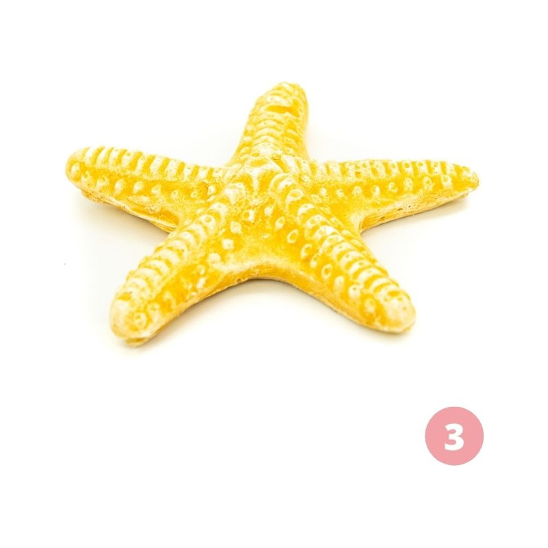 Yellow starfish figurine