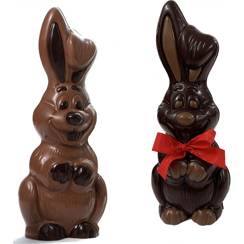 Lapin en chocolat de Pâques garni 30cm