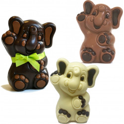 Garnished Easter Chocolate Elephant 13cm