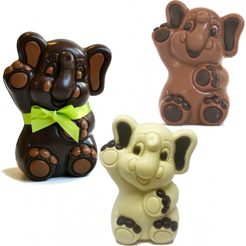 Garnished Easter Chocolate Elephant 13cm