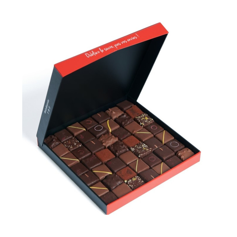 Coffret personnalisé test Sarah 25 chocolats